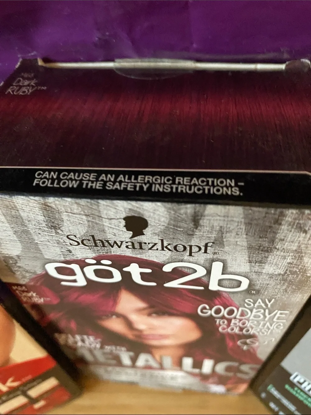 Schwarzkopf got2b Metallics Hair Color w/ColorLock & Thickening Shampoo New!